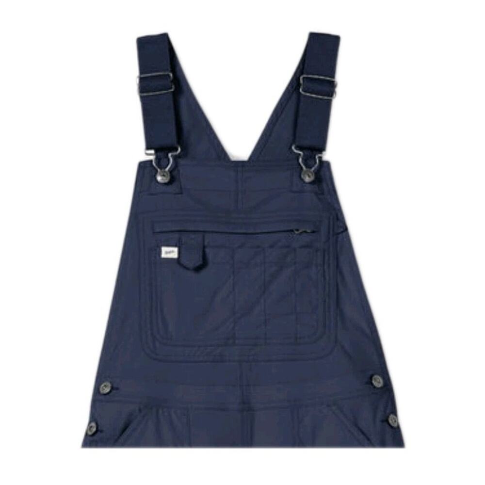 Duluth Trading Co Women's Grey Cotton Work Bib Overalls M X29